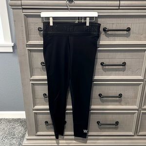 Pink by Victoria’s Secret ultimate yoga legging, black, size small.